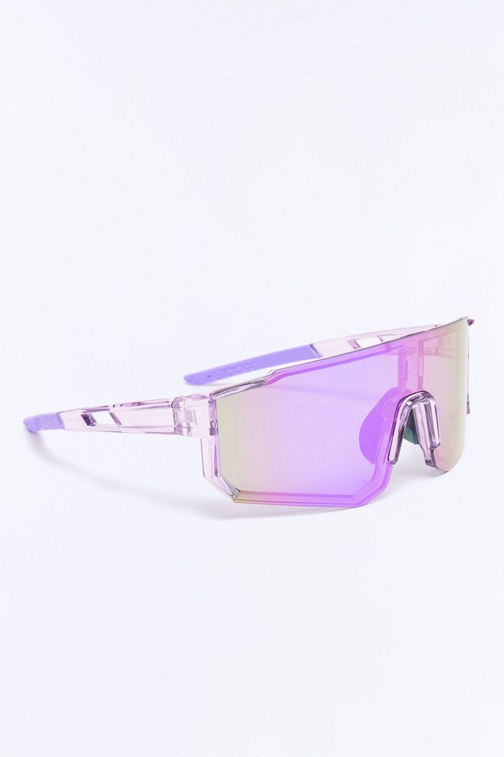 Soundwaves Spectrum Sport Wrap Sunglasses - Purple