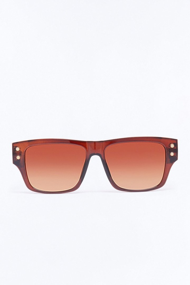 Industrial Insight Square Sunglasses - Brown