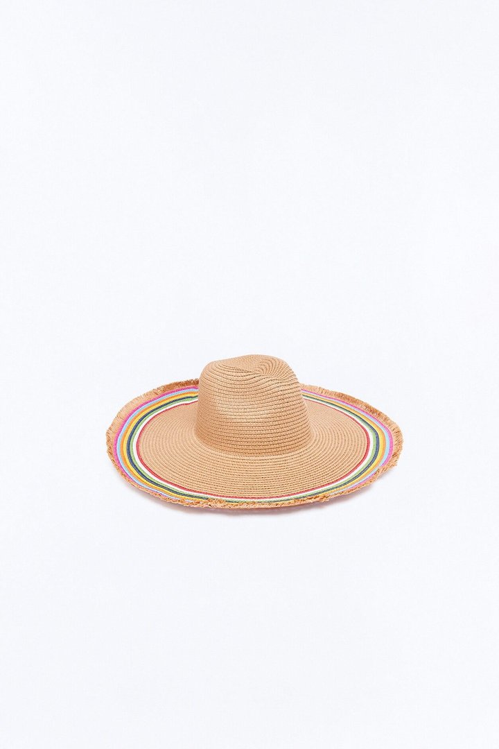 All The Rainbows Sun Hat - Natural/Combo