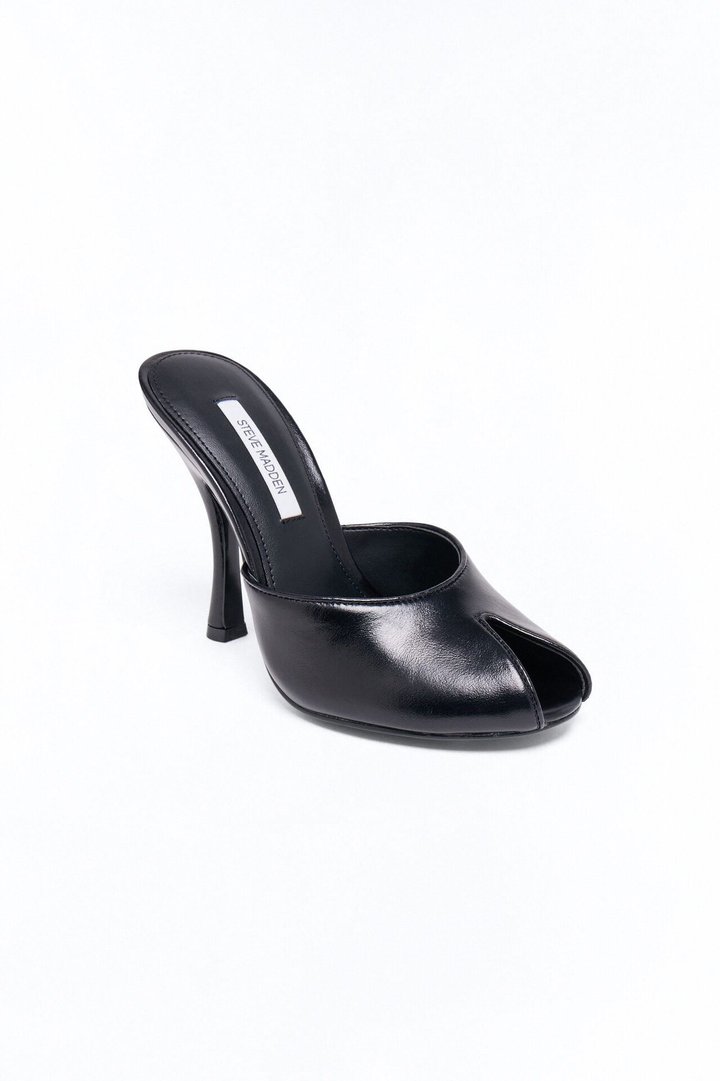 Steve Madden Jules Leather Heels - Black