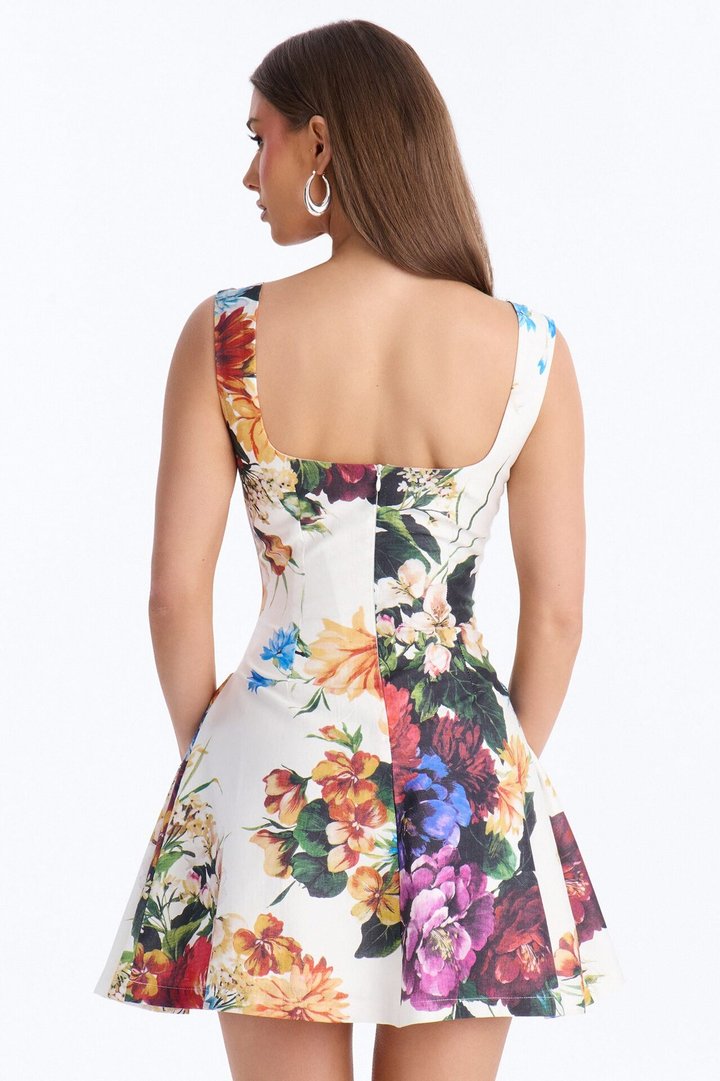 Sophie Floral Sleeveless Mini Dress - Multi Color