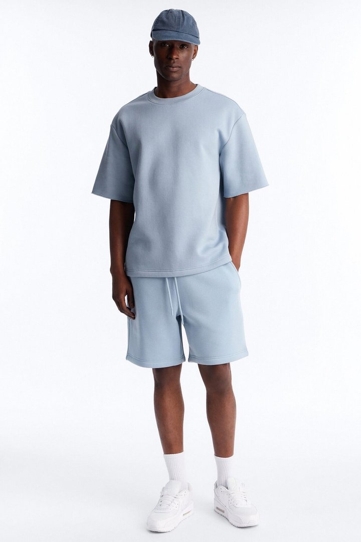 Tyson Sweatshort - Slate Blue
