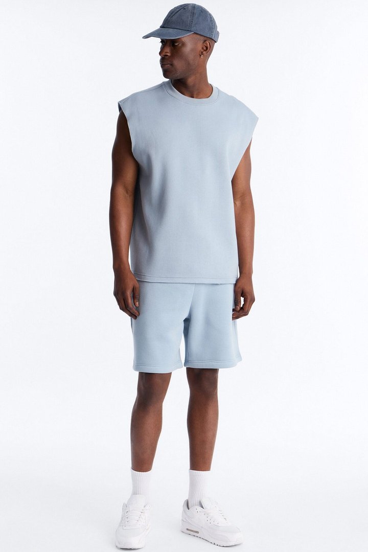 Tyson Relaxed Muscle Tee - Slate Blue