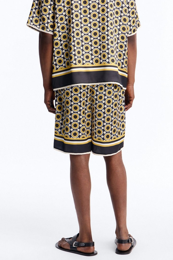 Relaxed Coded Luxe Short - Yellow/combo