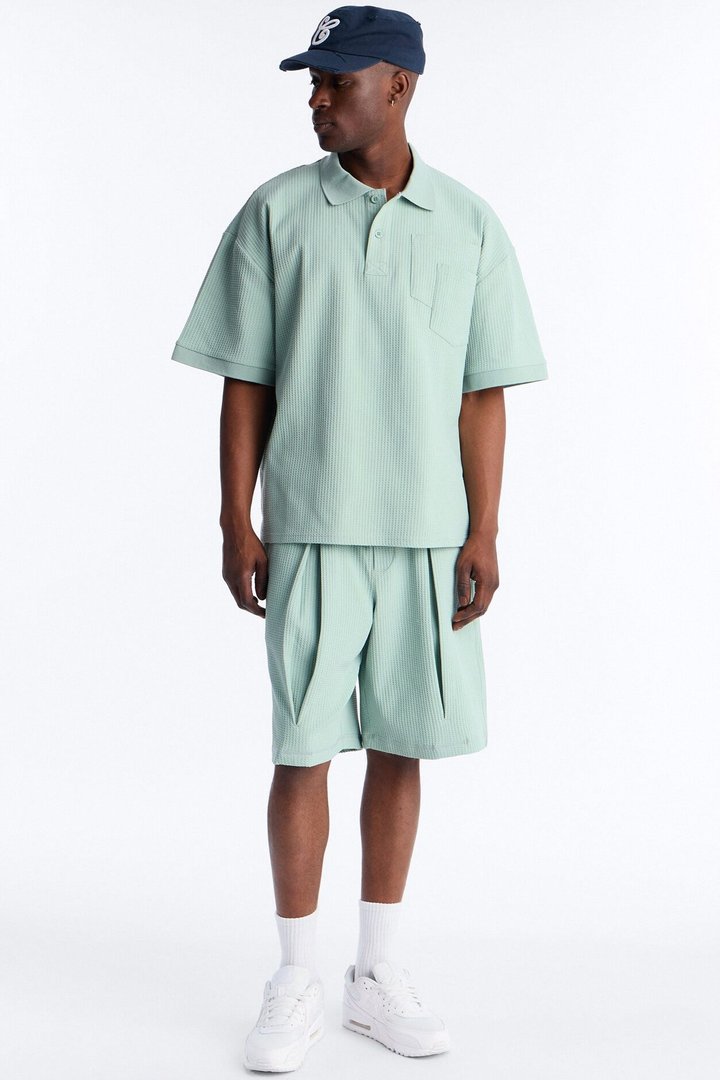 Relaxed Cedar Breeze Polo - Mint