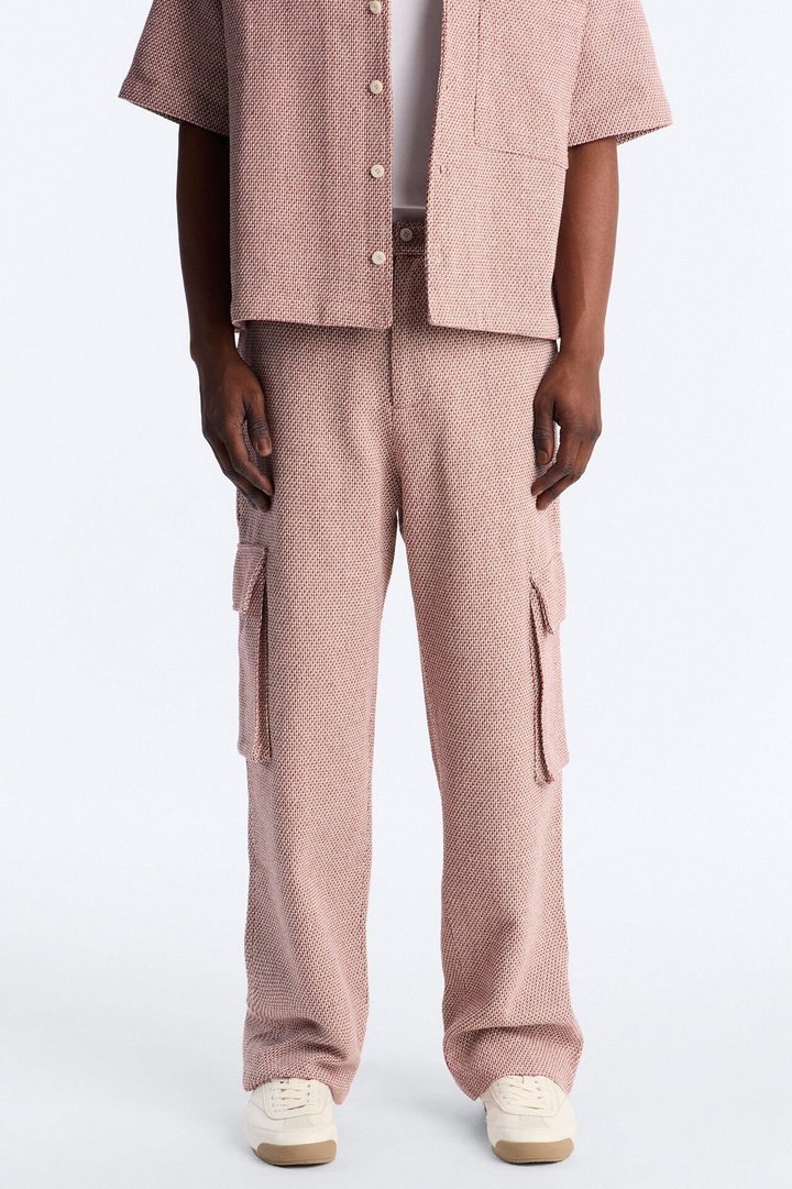Baggy Garrison Cargo Pant - Red/combo