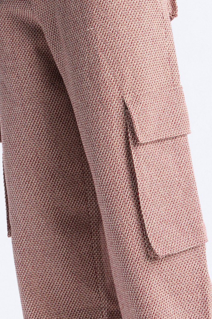Baggy Garrison Cargo Pant - Red/combo