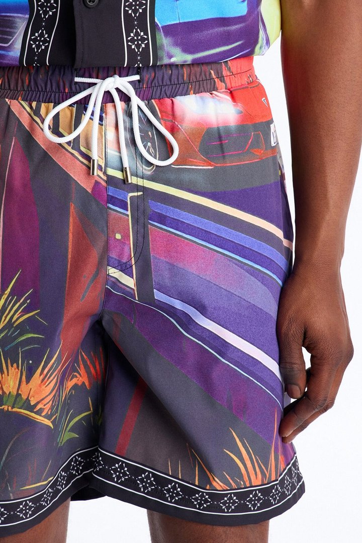 Street Heat Swim Trunk 7″ - Multi Color