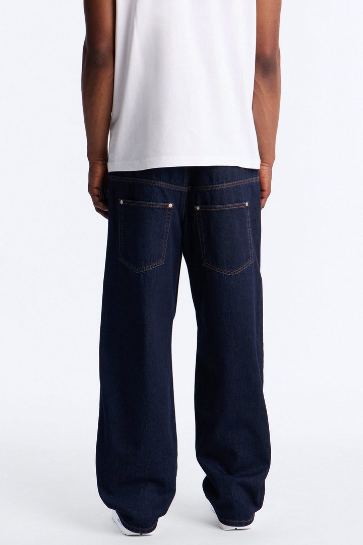 Double Up Baggy Carpenter Jeans - Dark Wash