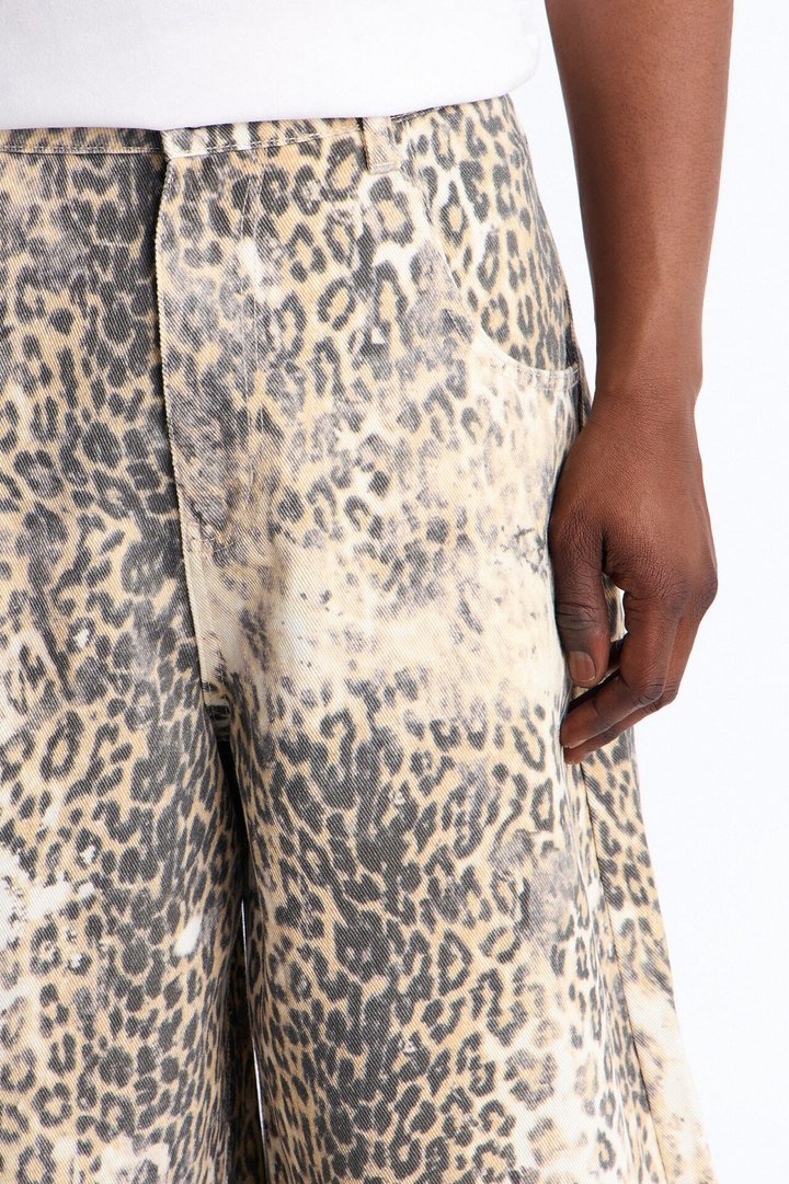 Soho Barrel Jean - Leopard