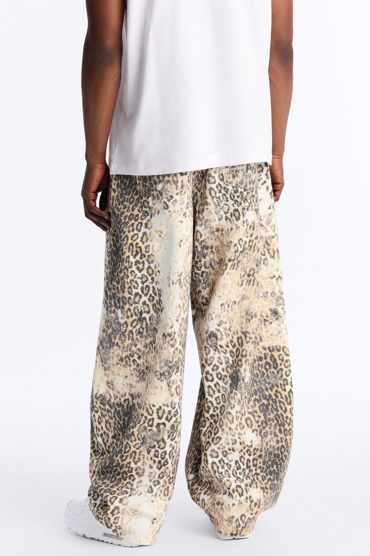 Soho Barrel Jean - Leopard