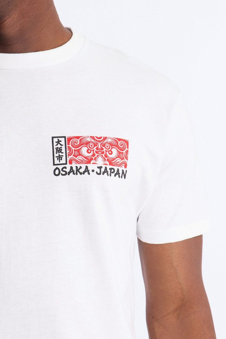 Osaka Japan Tiger Short Sleeve Tee - White