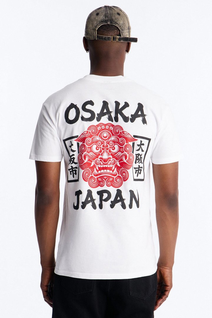 Osaka Japan Tiger Short Sleeve Tee - White
