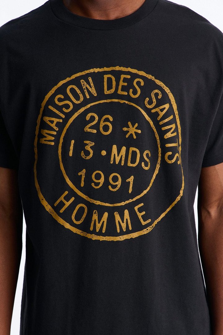 House Of The Saints Oversized Short Sleeve Tee - Black