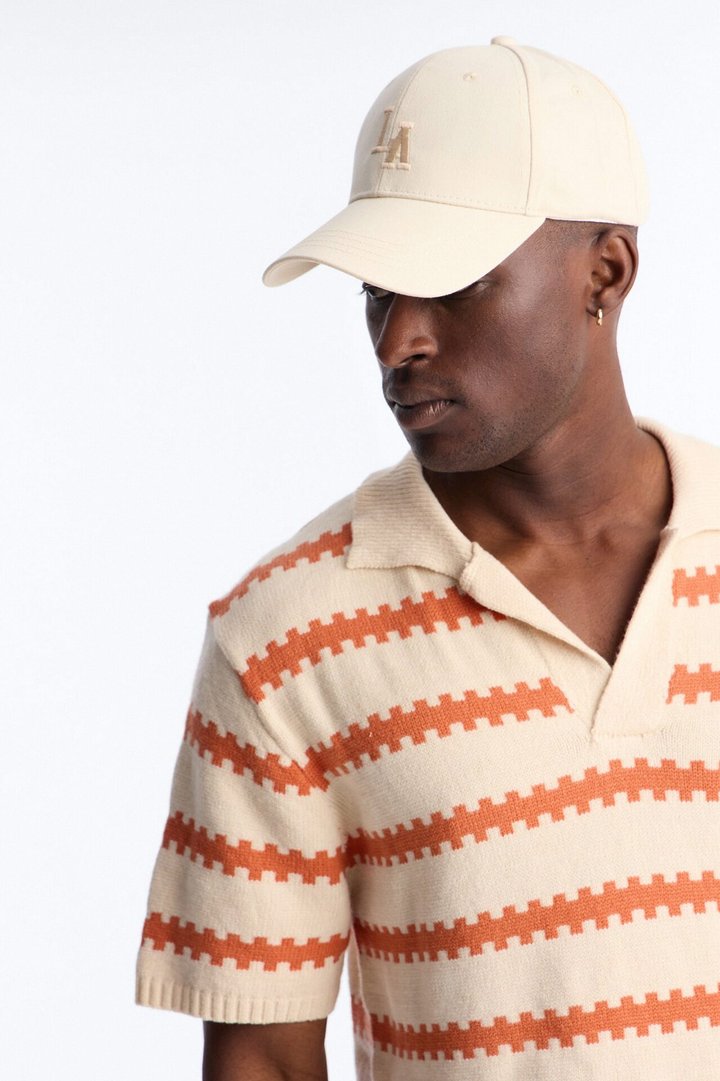 Ripple Stripe Johnny Polo - Orange