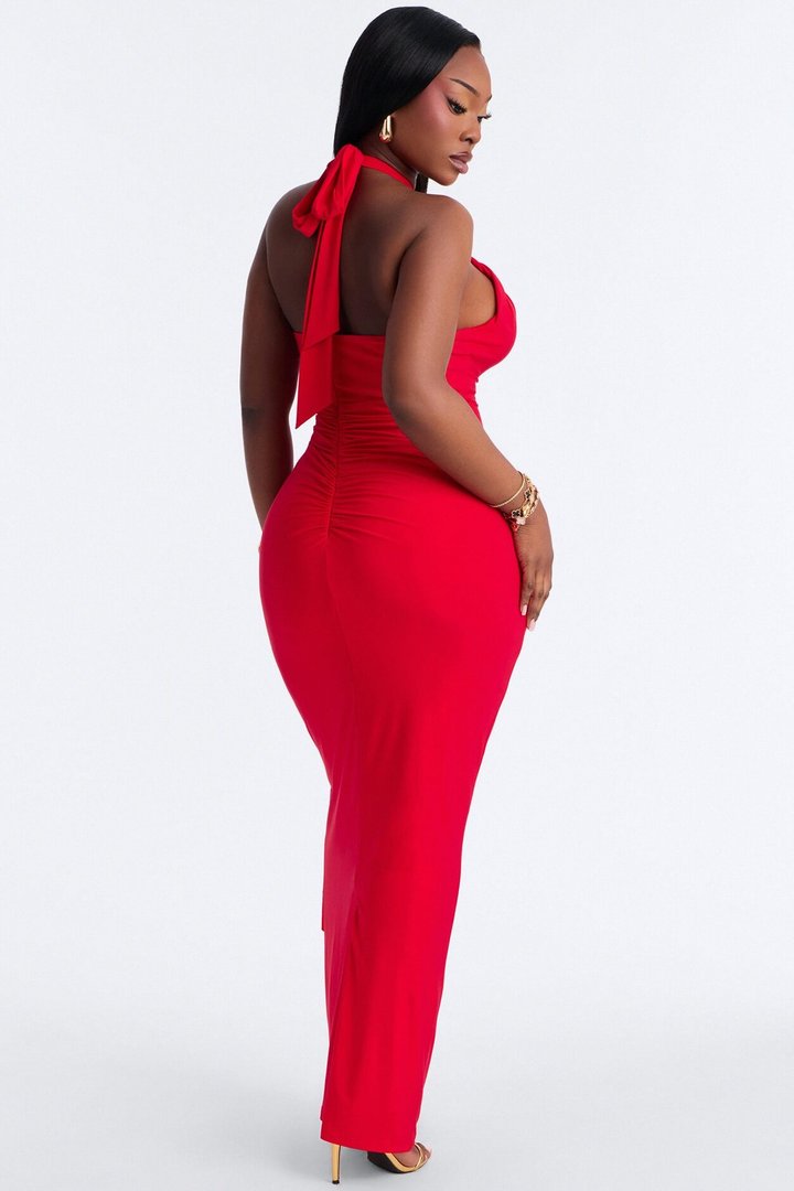 Baylee Strappy Maxi Dress - Red