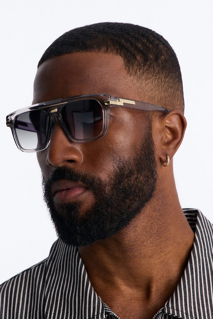 Stuck In Limbo Flat Top Sunglasses - Grey