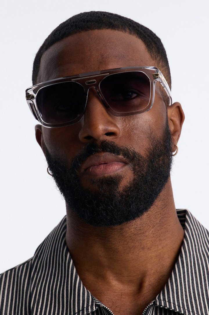 Stuck In Limbo Flat Top Sunglasses - Grey