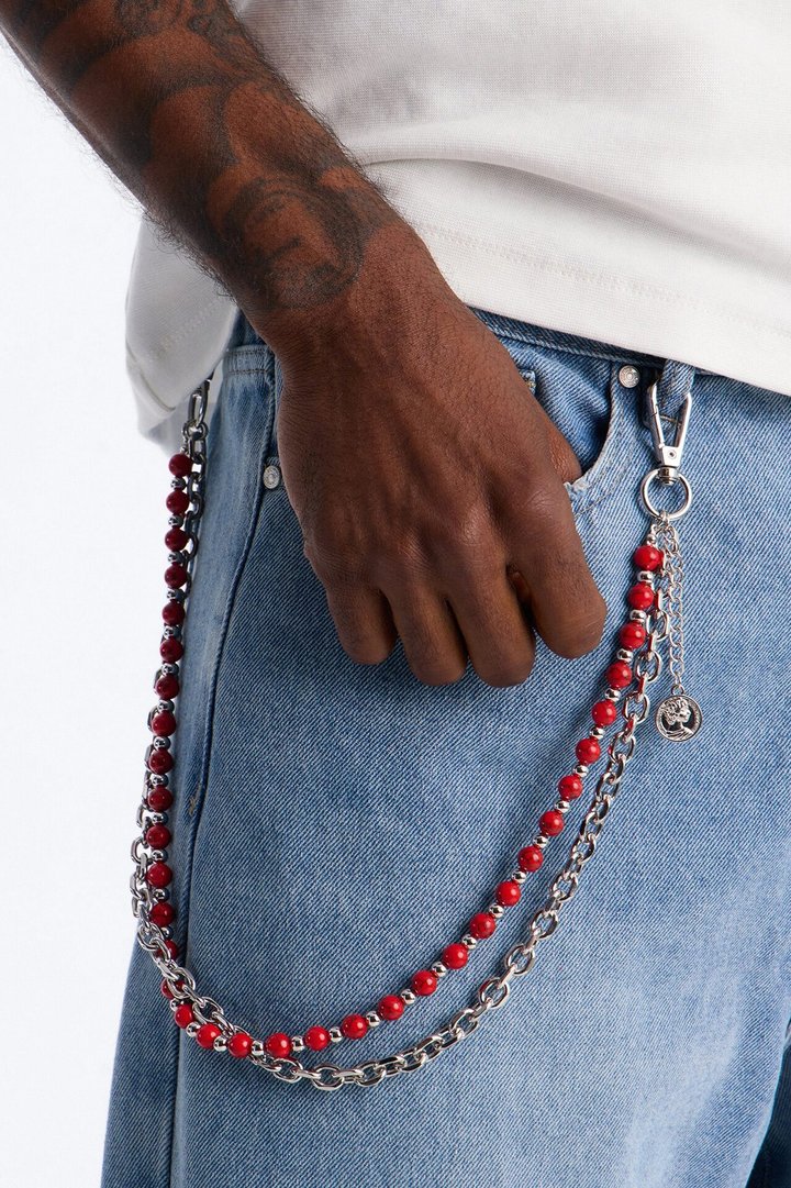 Scarlet Duality Layered Pant Chain - Silver