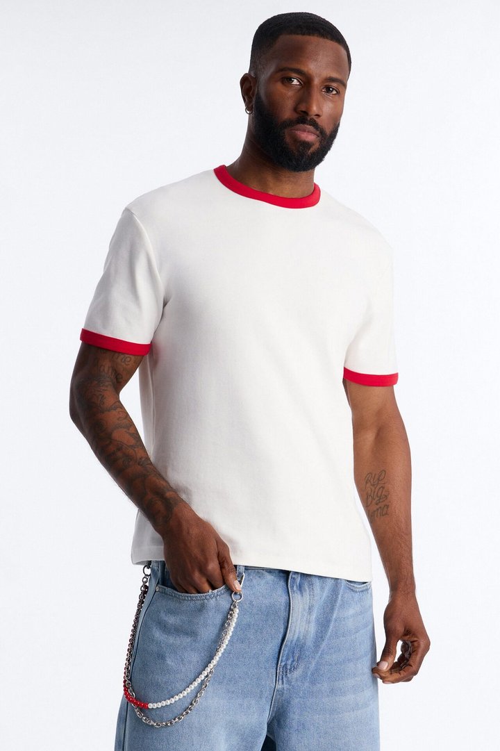 Crimson And Pearl Layered Pant Chain - Silver