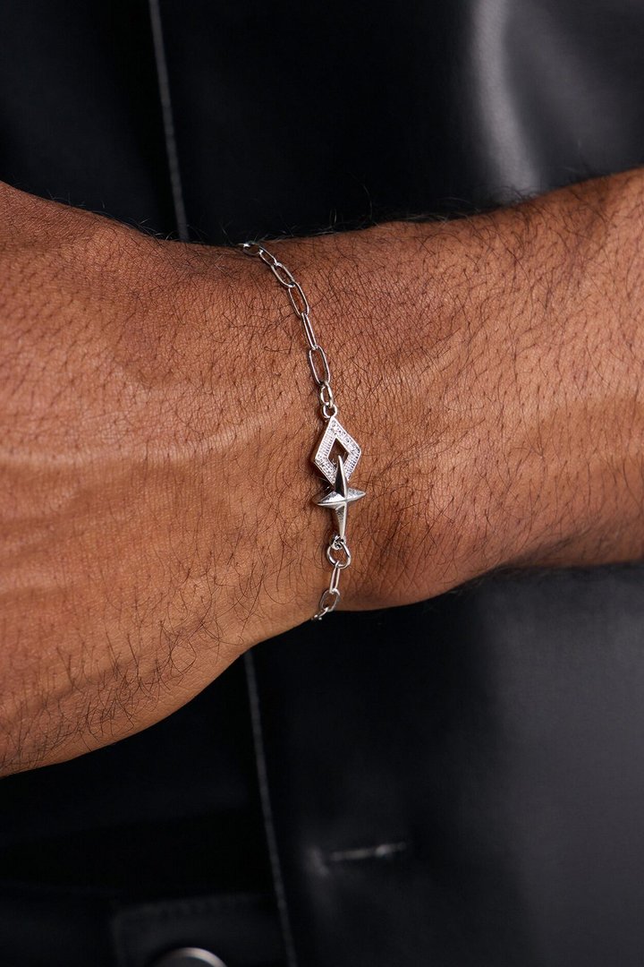 Astrastar Chain Link Bracelet - Silver