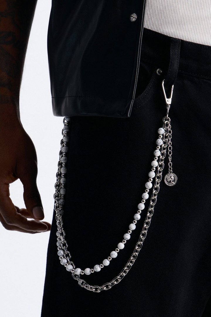 Monarch Relic Layered Pant Chain - Silver