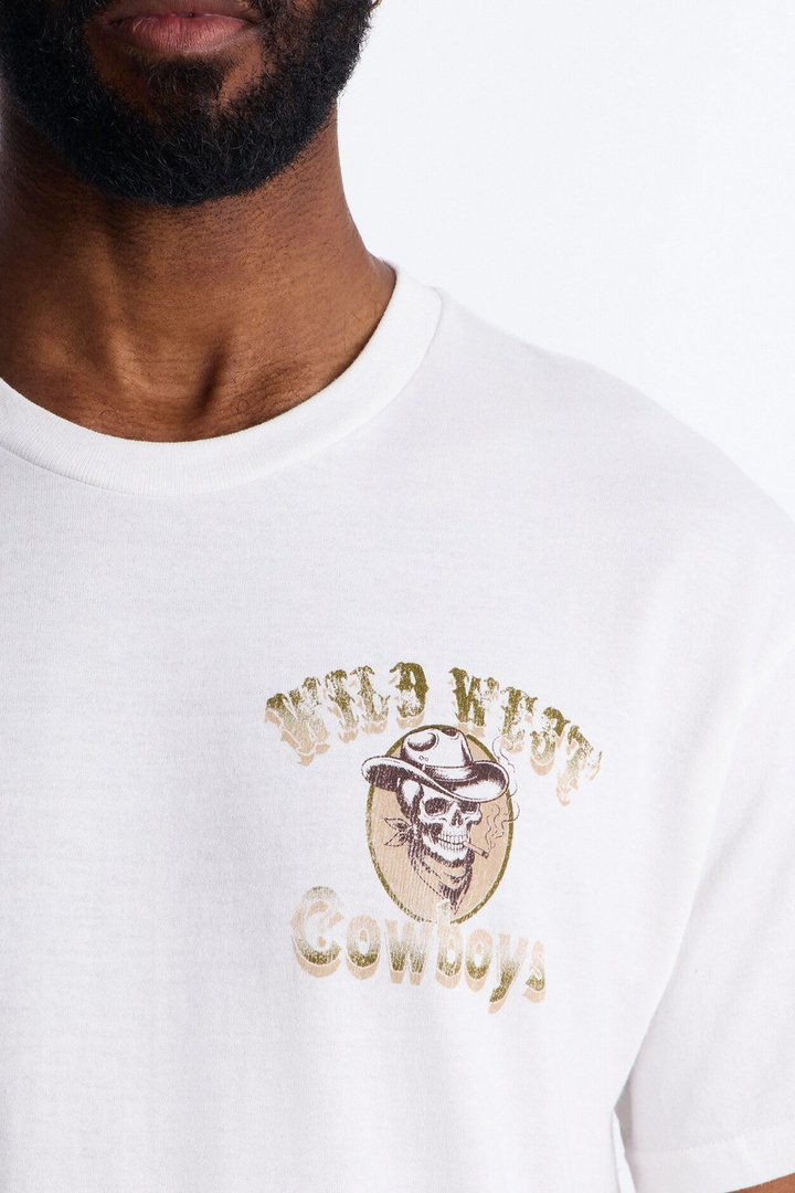 Wild West Cowboys Oversized Short Sleeve Tee - White