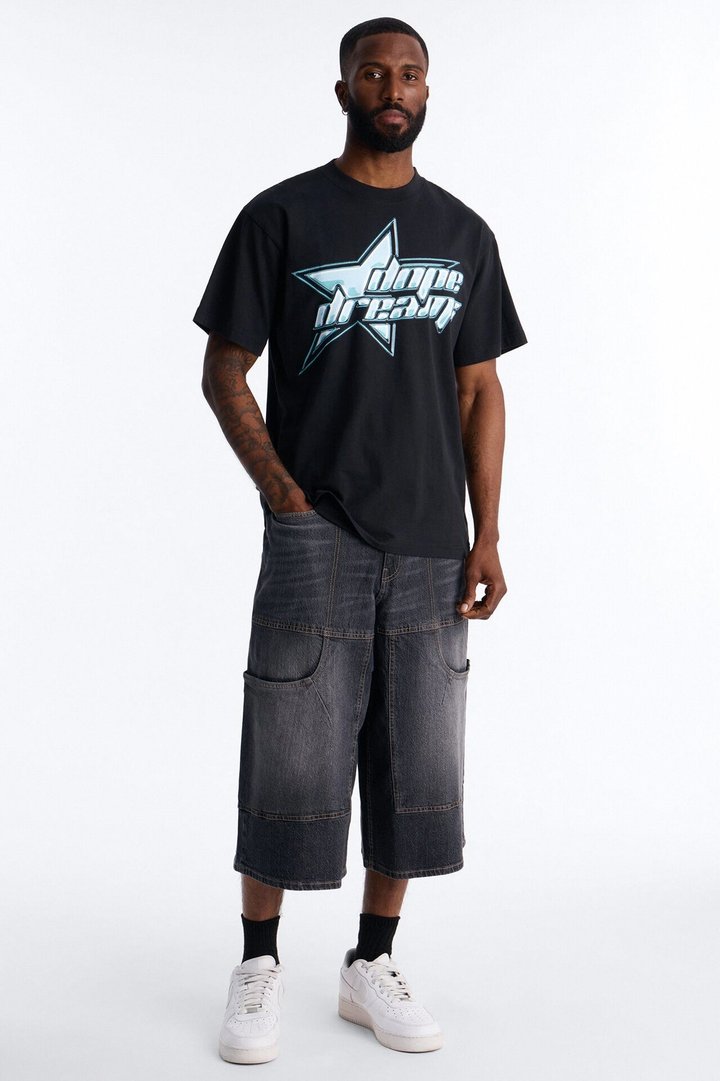 Dope Dreams Oversized Heavy Weight Short Sleeve Tee - Black