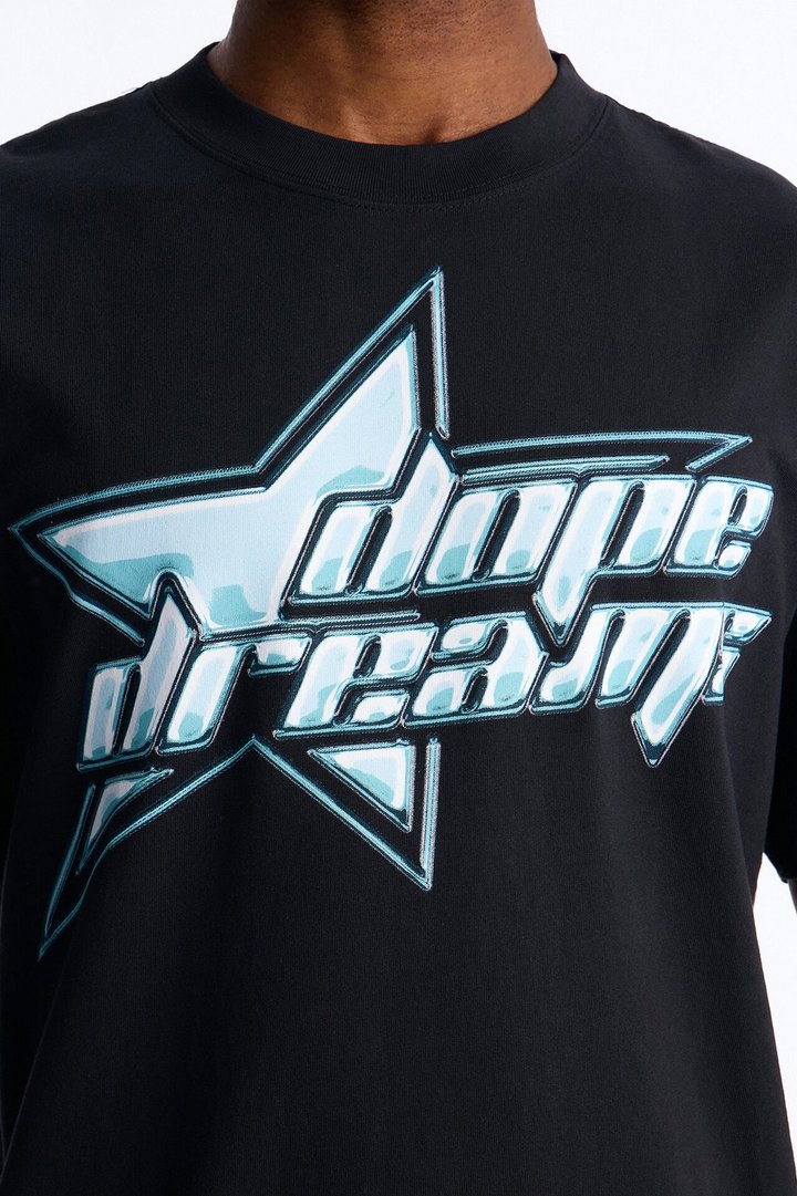 Dope Dreams Oversized Heavy Weight Short Sleeve Tee - Black