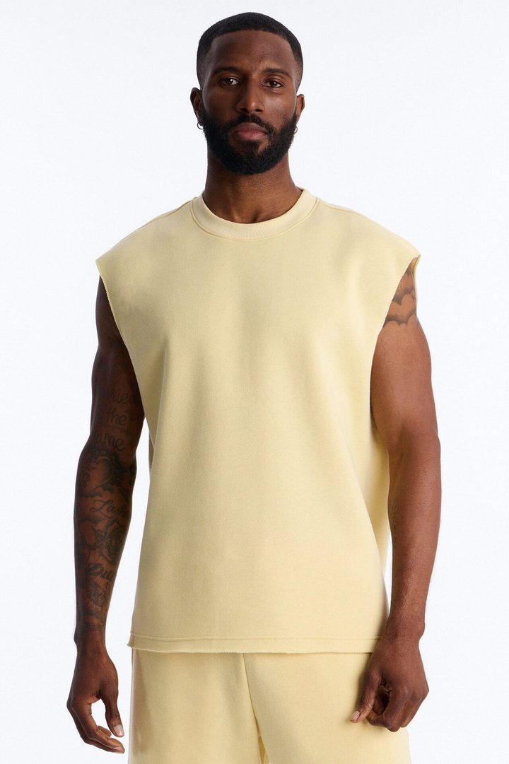 Tyson Relaxed Muscle Tee - Butter Yellow