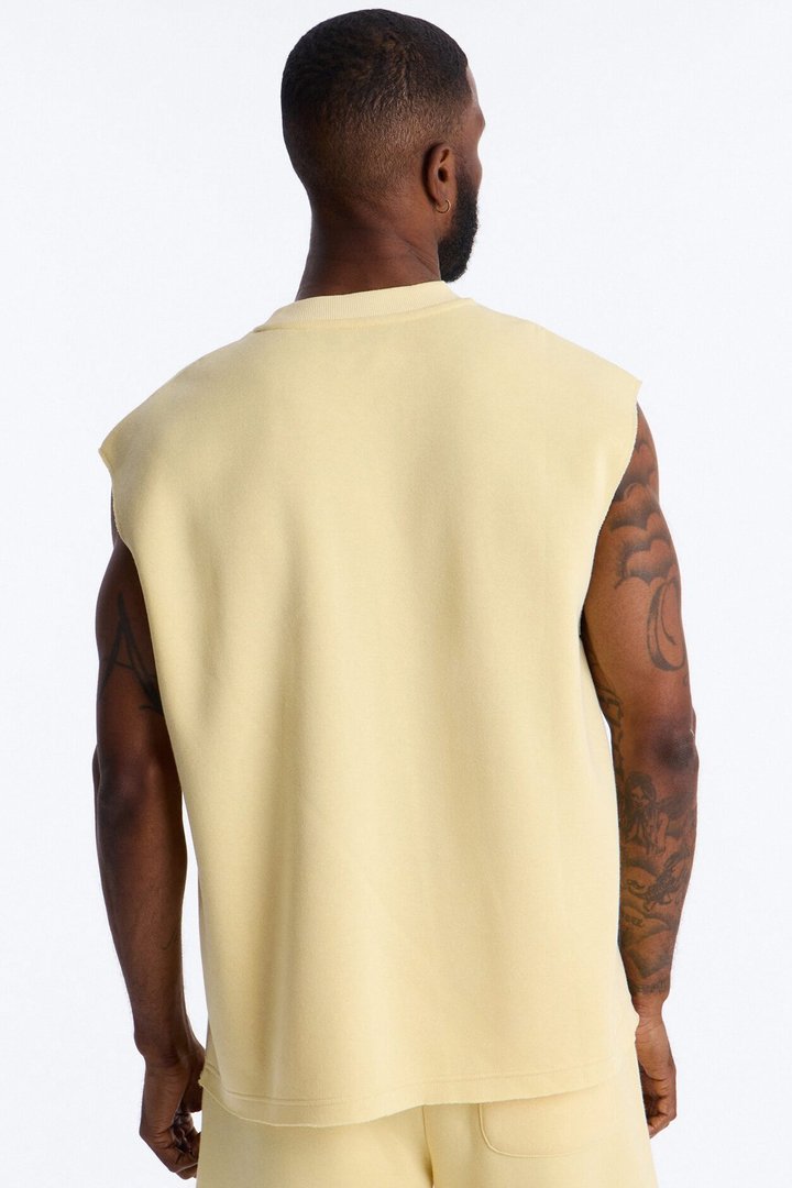 Tyson Relaxed Muscle Tee - Butter Yellow