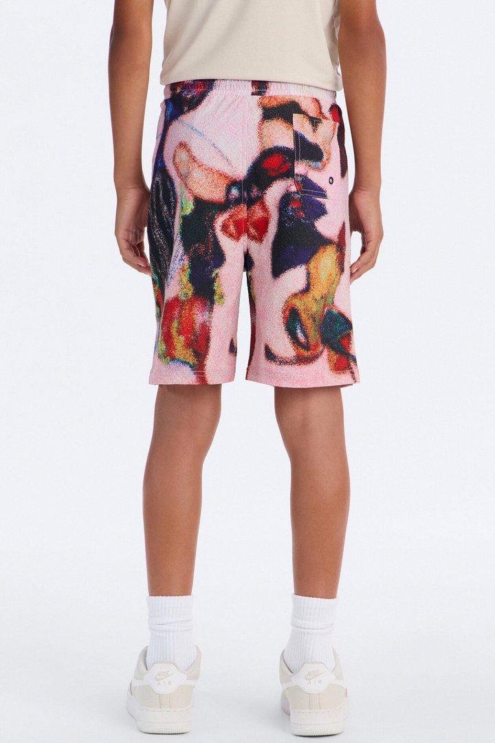 Mini Euphoric Blur Seersucker Short Swim Trunk - Multi Color