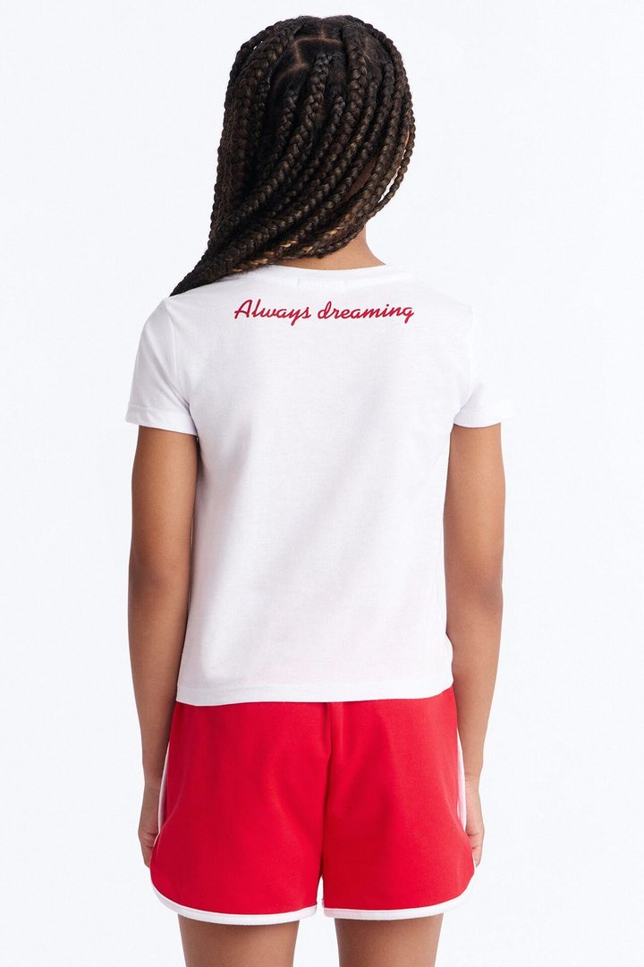 Mini She's Always Dreaming Short Set - Red/White