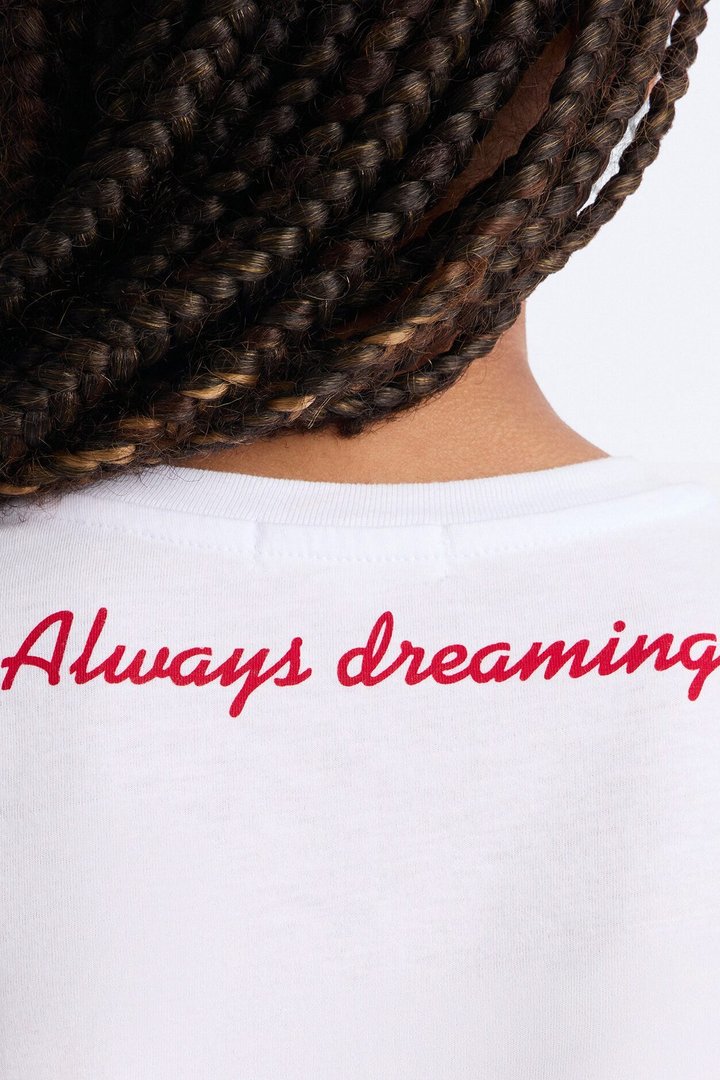 Mini She's Always Dreaming Short Set - Red/White