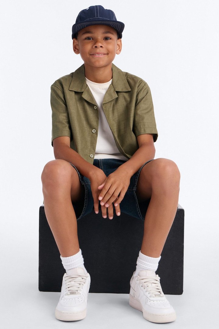 Mini Day After Day Button Down Shirt - Olive