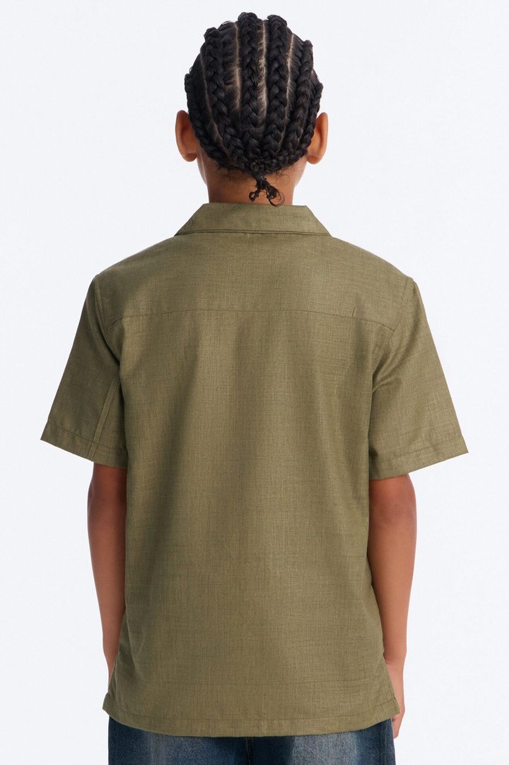 Mini Day After Day Button Down Shirt - Olive