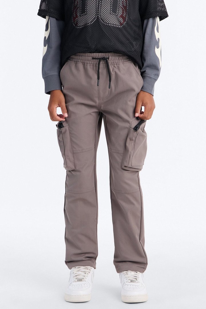 Mini Finn Tech Twill Cargo Pants - Dark Grey