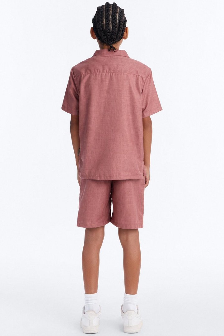 Mini Beautiful Weather Short Set - Rose