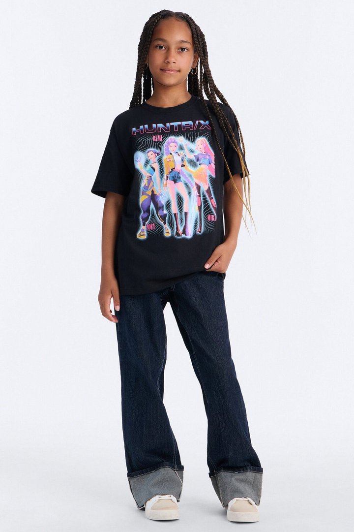 Mini Huntrix Futuristic Short Sleeve Tee - Black