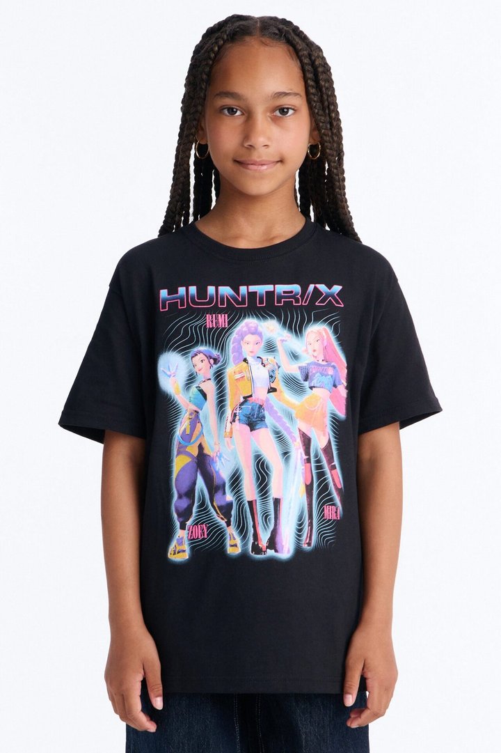 Mini Huntrix Futuristic Short Sleeve Tee - Black