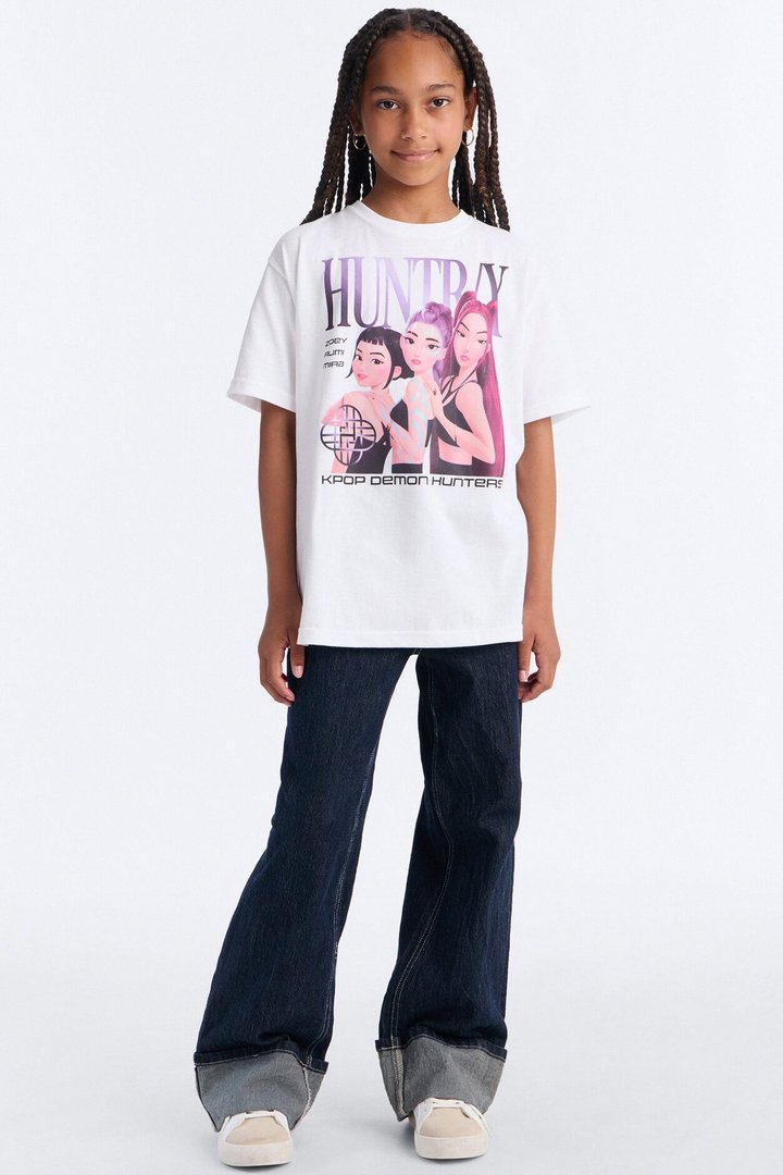Mini Huntrix Short Sleeve Tee - White