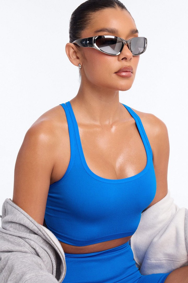 Avery Seamless Short Set - Blue