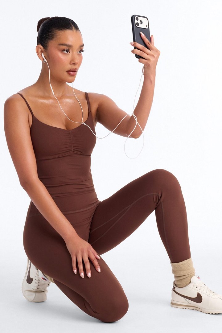 Natasha Active Legging Set - Chocolate