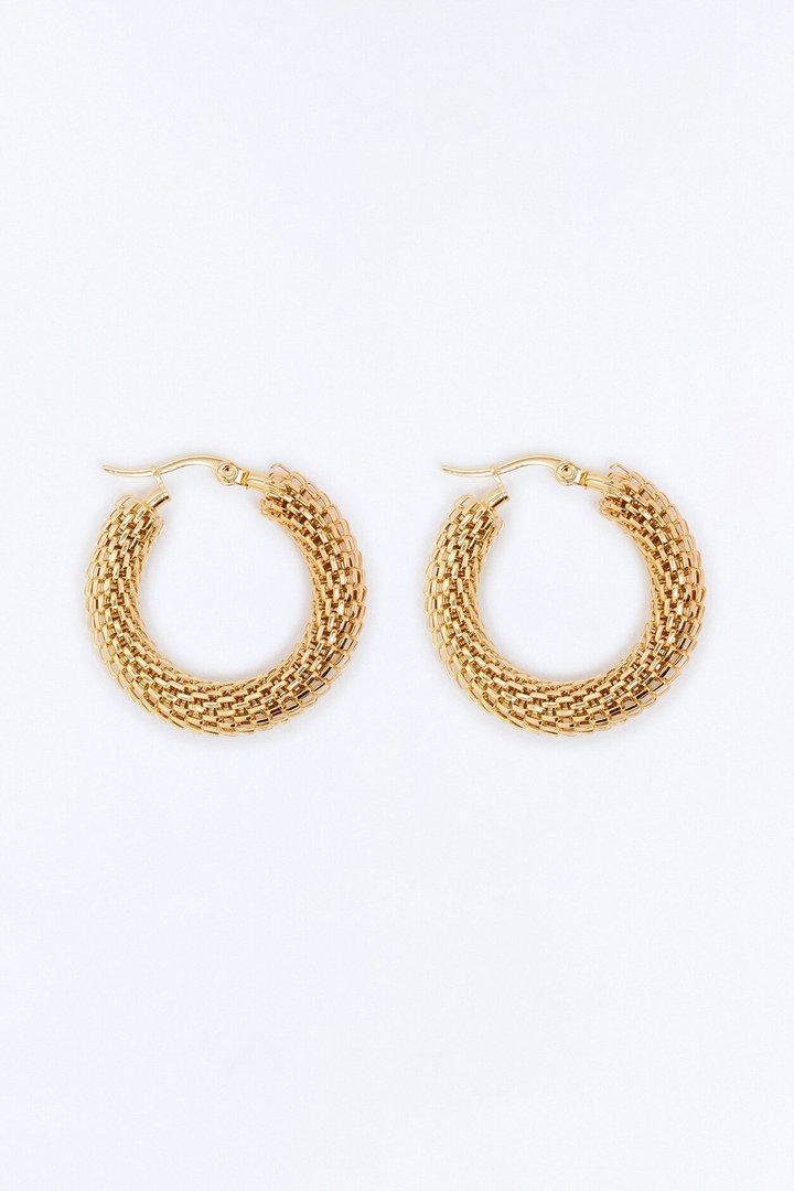 Rebel Hoop Earrings - Gold