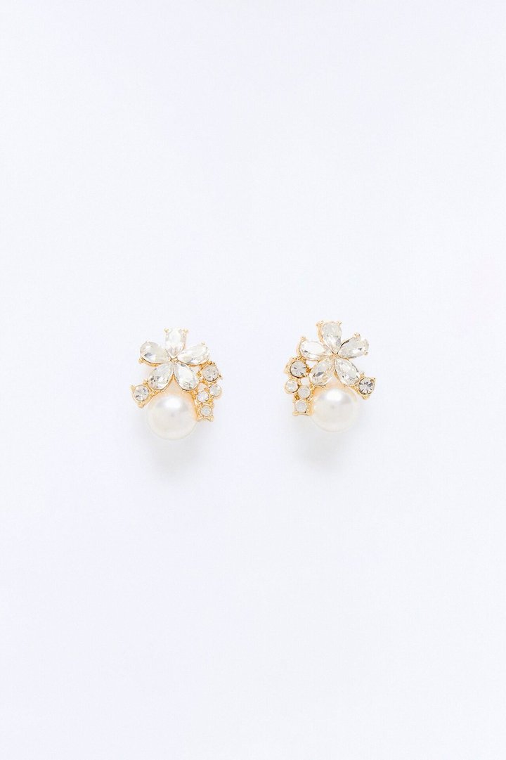 Soft Crush Stud Earrings - Gold