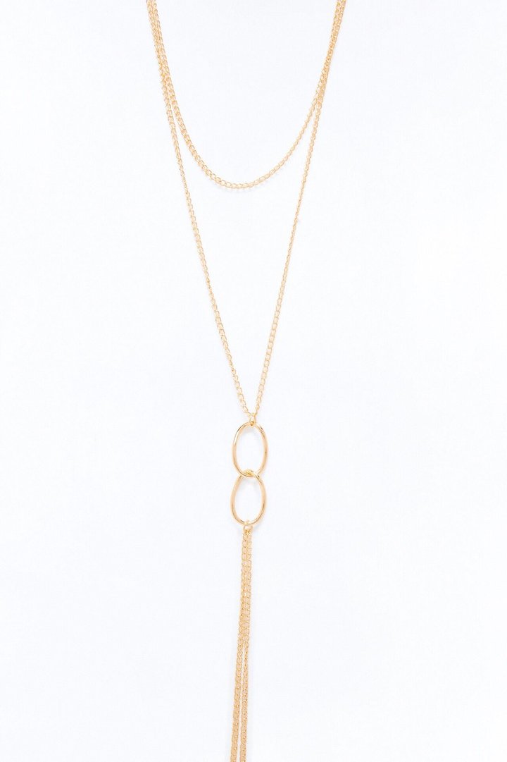 Heart Center Body Chain - Gold