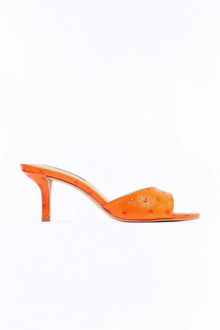 Steve Madden Kendrix Leather Heels - Orange
