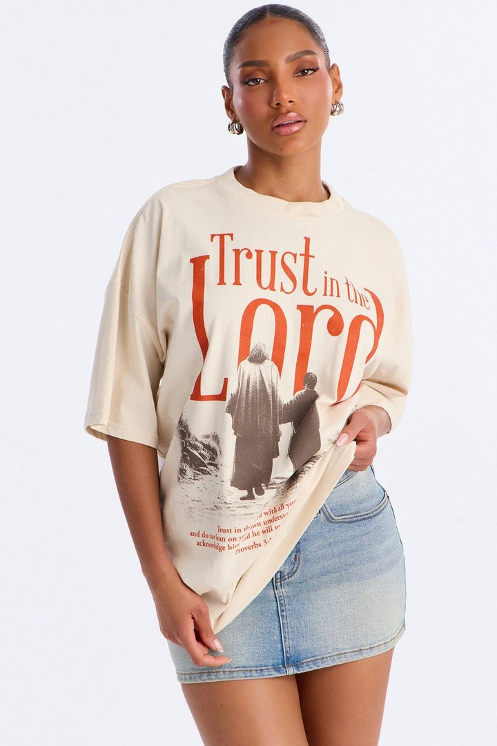 Trust In The Lord Tee - Off White
