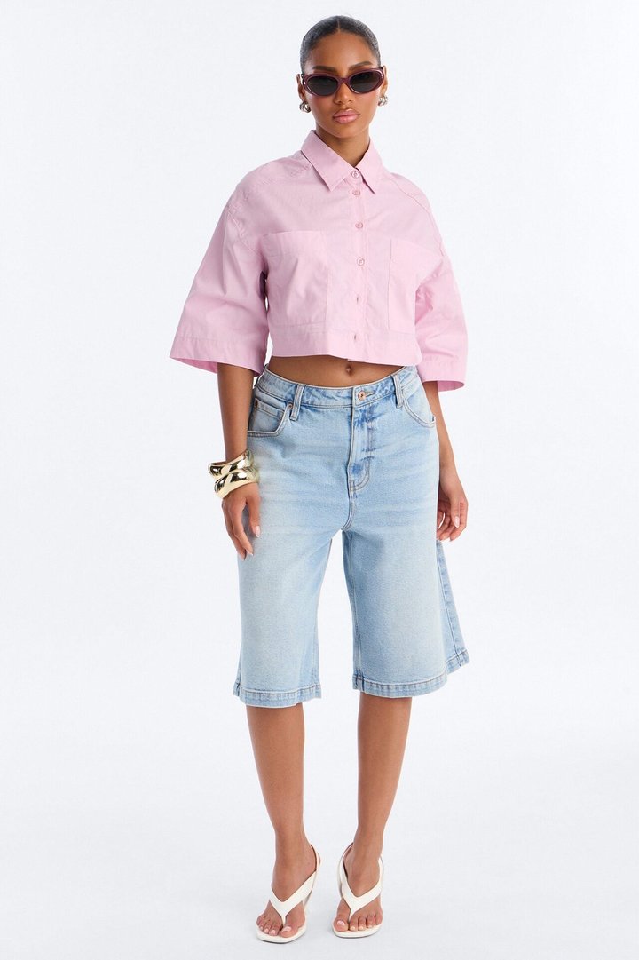 Busy Weekends Poplin Shirt - Lilac