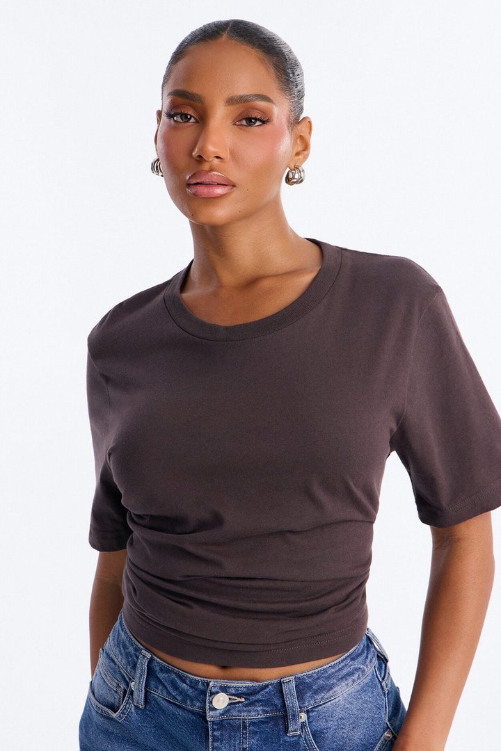 Your Favorite Everyday Essential T Shirt - Brown